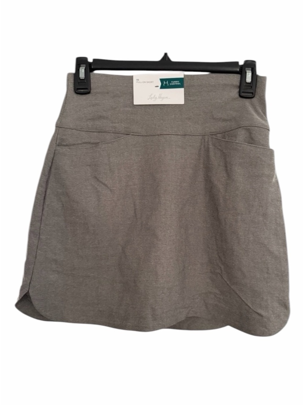 Lady Hagen Women’s Grey Pull On Golf Skort XS NWT Waist 12”